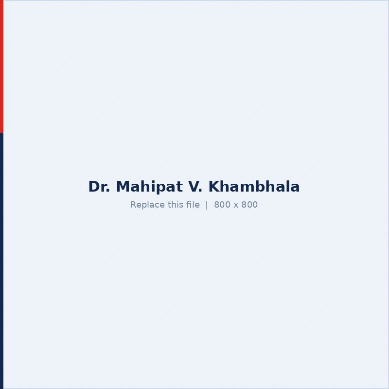 Dr. Mahipat V. Khambhala, MD Medicine and critical care specialist at Swastik Hospital Veraval