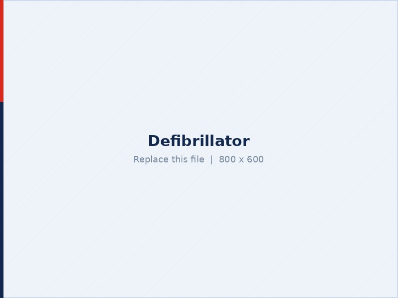 Defibrillator for cardiac emergencies
