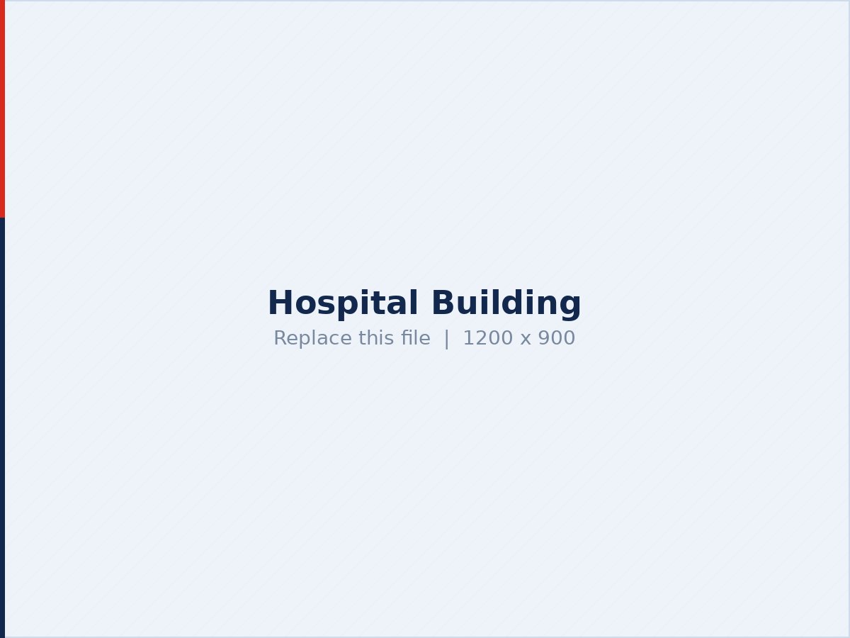Swastik Hospital building opposite the bus stand in Veraval