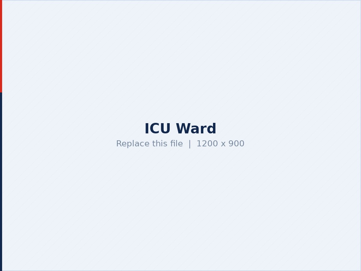 ICU ward at Swastik Hospital, Veraval